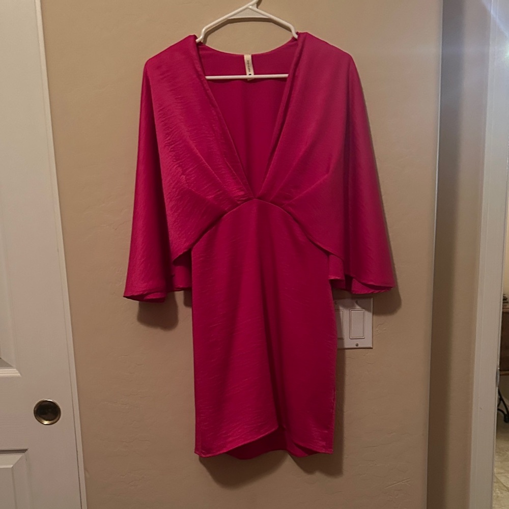 Tyche Fuchsia Pink Mini Dress